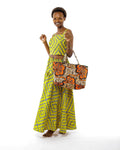 Modelo con bolos tote  reversible