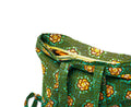 Mochila de tela africana en algodón verde Angela